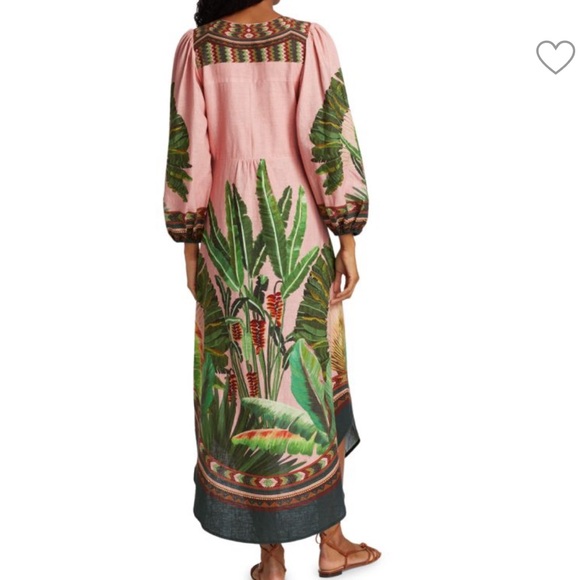 Farm Rio Amazonia Dress Linen Blend - Picture 8 of 8